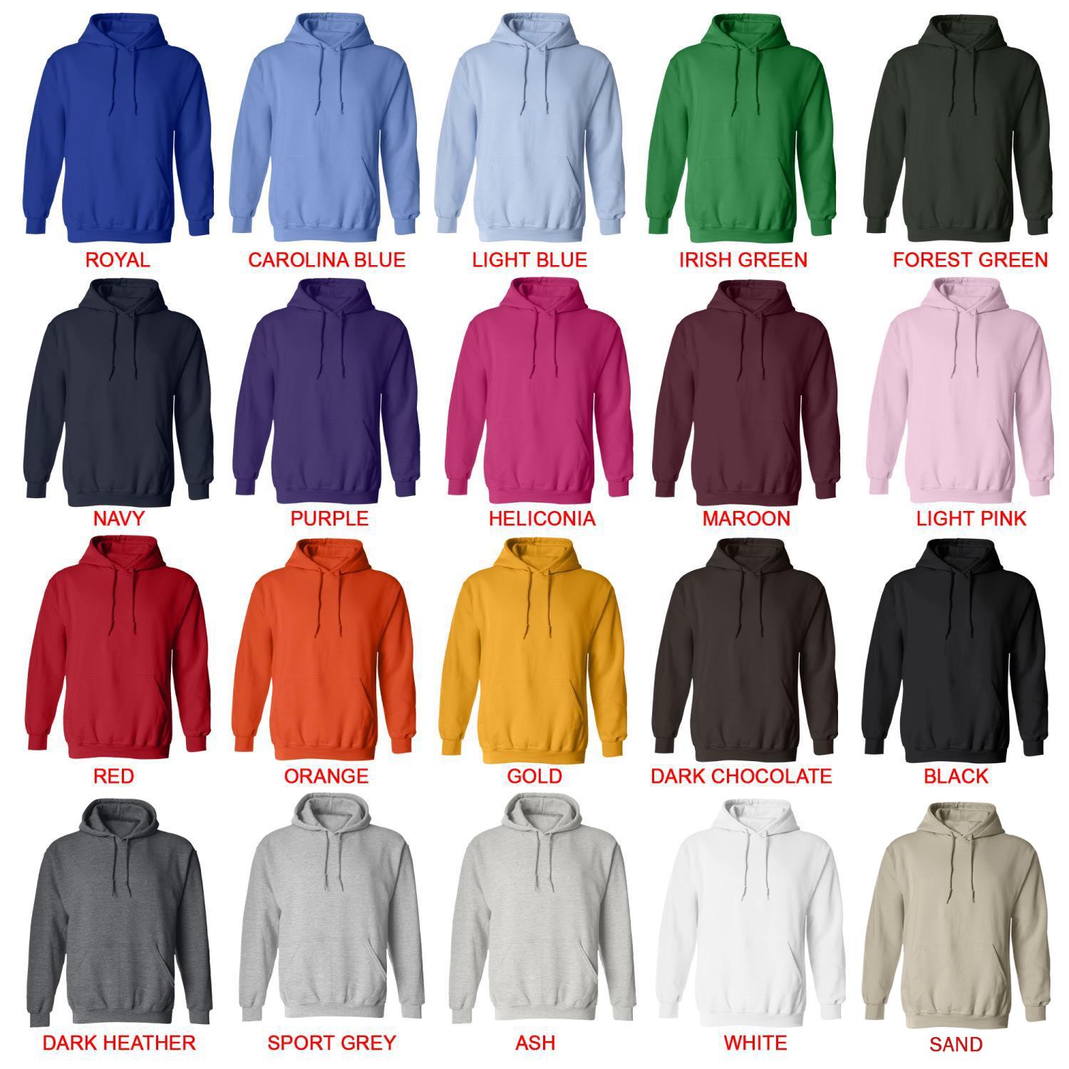hoodie color chart - BTS Gifts