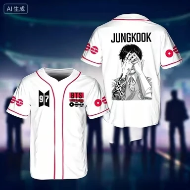 Jungkook K-pop BTS Baseball Jersey