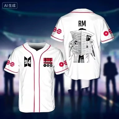 RM K-pop BTS Baseball Jersey