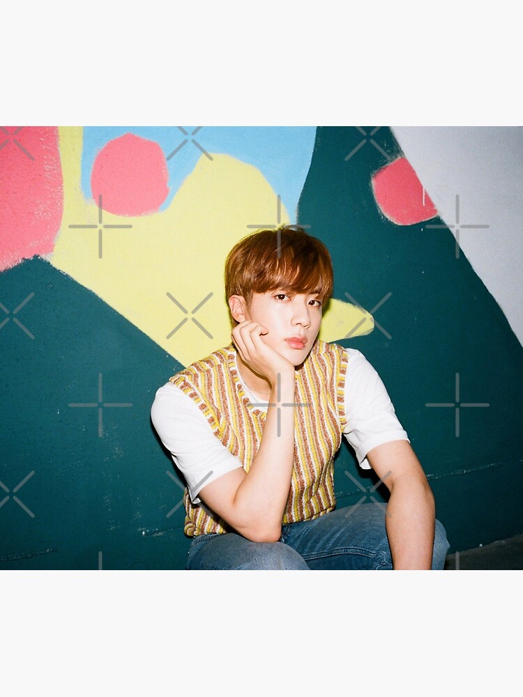Jin Dymanite Photocard Throw Pillow - Image 2