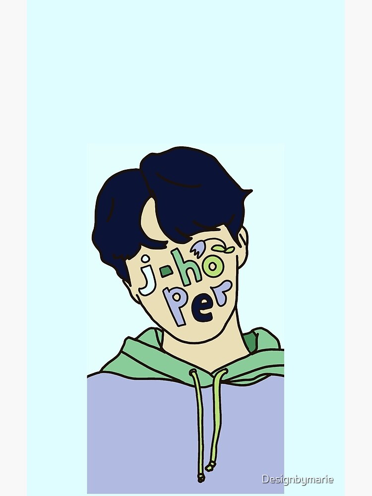 Bts J Hope Illustration Shower Curtain - Image 2