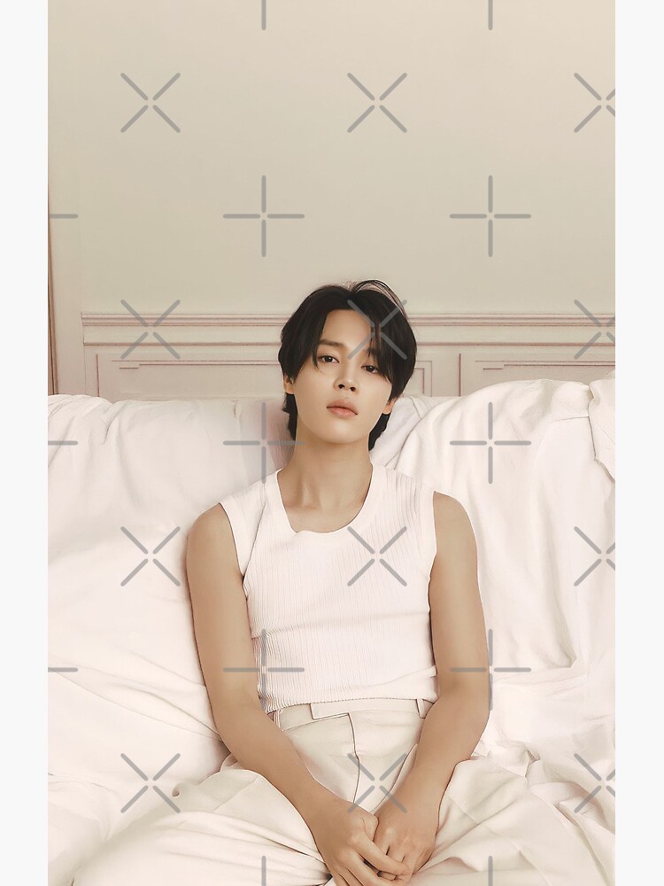 Jimin Face Shower Curtain - Image 2