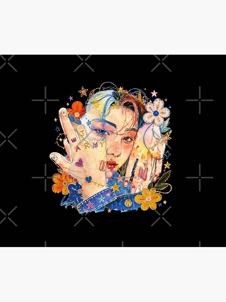 Bts Jungkook Hand Tattoo Art Tapestry - Image 2