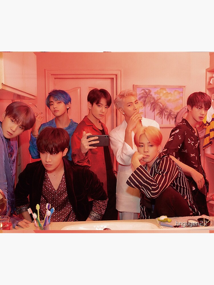 Map Of The Soul Persona Version 2 Group Tapestry - Image 2