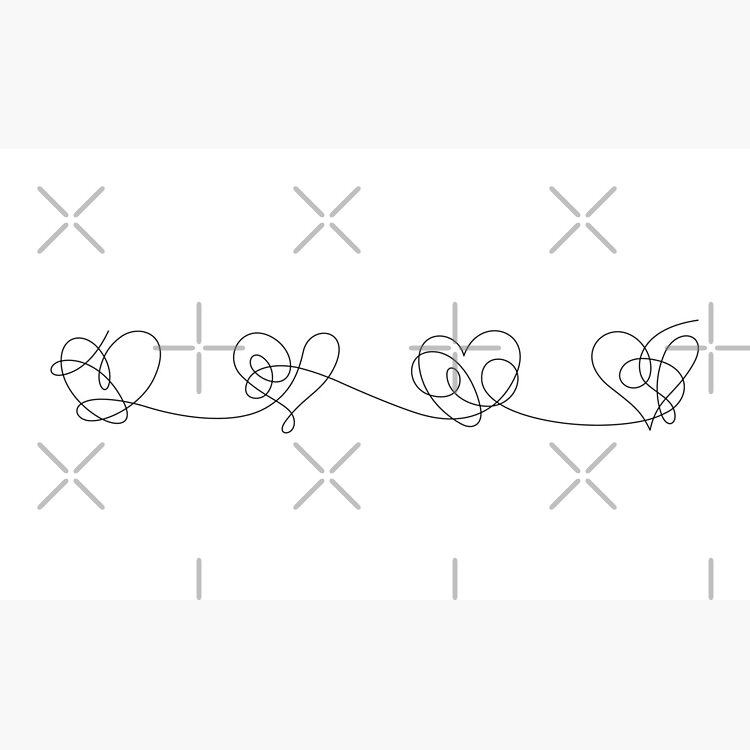 Love Yourself Bts Heart Tattoo Mug - Image 2
