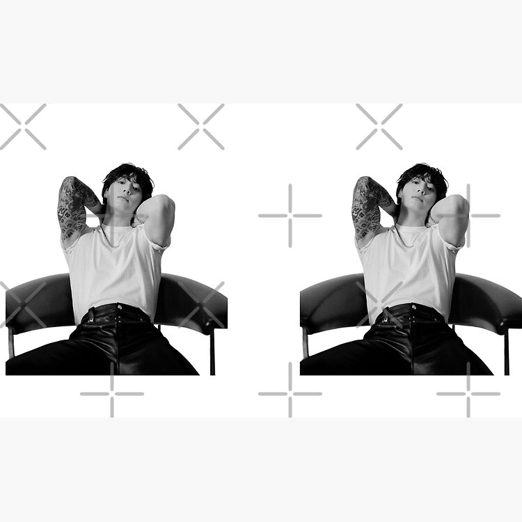 Kpop Bts Jungkook Black And White Photo Mug - Image 2
