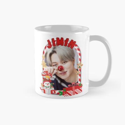 Bts Jimin Christmas Collage Festive Holiday Edition Merry Christmas Mug