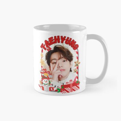 Bts Taehyung Christmas Collage Festive Holiday Edition Merry Christmas Mug