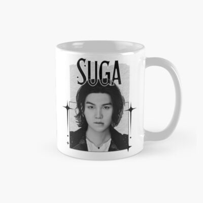 Bts Suga Agust Kpop Boy Group Scrapbook Collage Cozy Y2K Vintage Design Mug