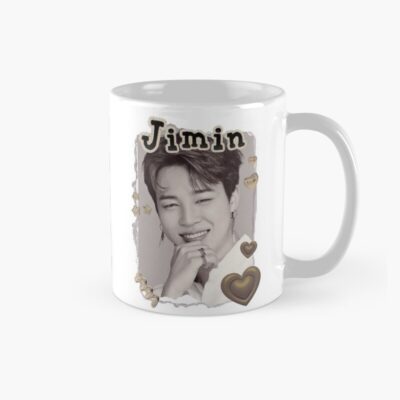 Bts Jimin K Pop Boy Group Scrapbook Collage Cozy Y2K Vintage Design Mug