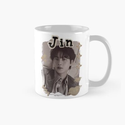 Bts Jin K Pop Boy Group Scrapbook Collage Cozy Y2K Vintage Design Mug