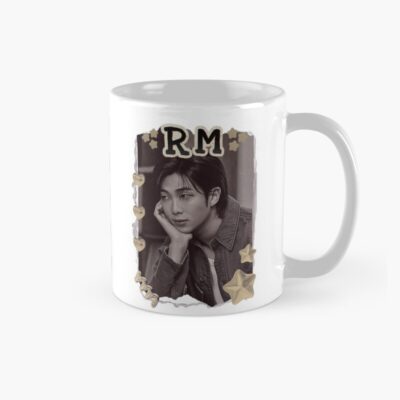 Bts Rm K Pop Boy Group Scrapbook Collage Cozy Y2K Vintage Design Mug