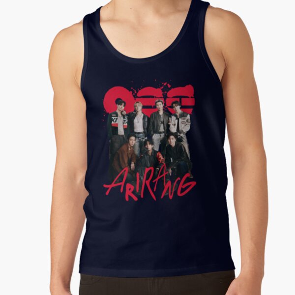Bangtan Members Arirang Group Heart Graphic Kpop Fan Tank Top - Image 5