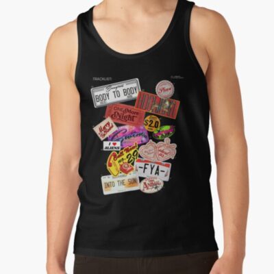 Bts Arirang Studio Album Sticker Collage Tracklist Tank Top