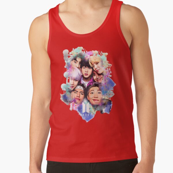 Bts All Together Colorful Art Tank Top - Image 4