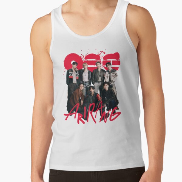 Bangtan Members Arirang Group Heart Graphic Kpop Fan Tank Top - Image 2