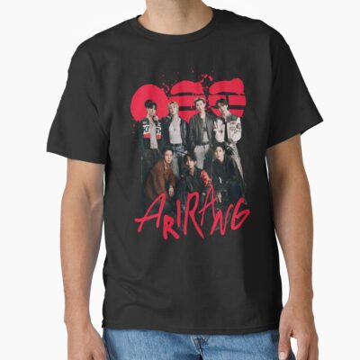 Bangtan Members Arirang Group Heart Graphic Kpop Fan T-shirt