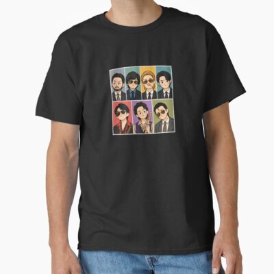 Bts Arirang Song 2 0 Retro Style Cartoon Of 7 T-shirt