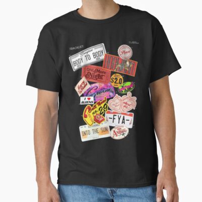 Bts Arirang Studio Album Sticker Collage Tracklist T-shirt
