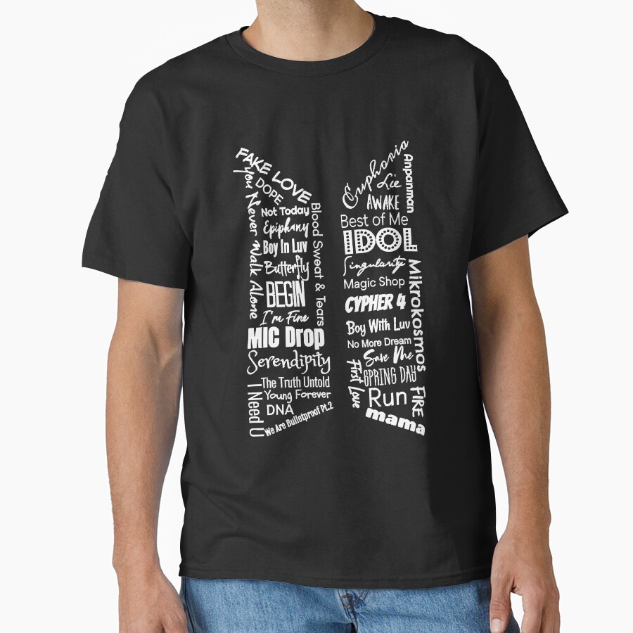 Bts Song Titles Classic Classic T-shirt