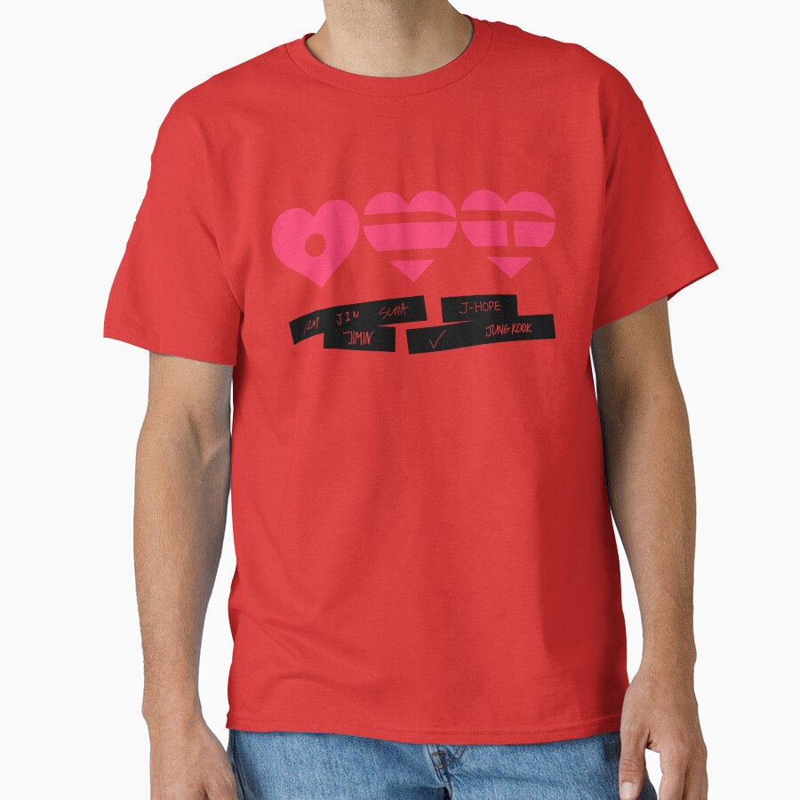 Bts Arirang Heart White Version By T-shirt - Image 5
