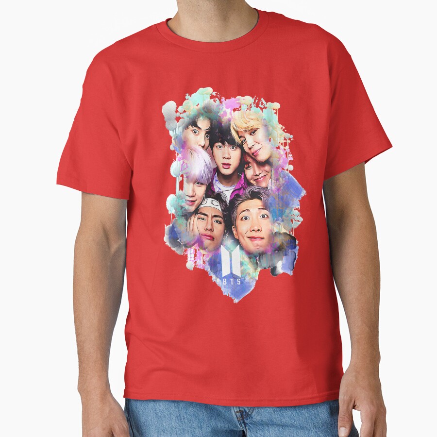 Bts All Together Colorful Art T-shirt - Image 5