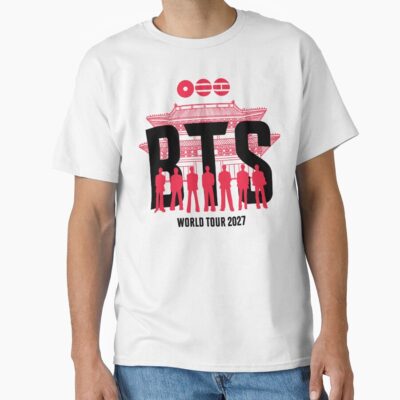 2027 Bts Arirang World Tour 2027 Perfect Tapestry For White T-shirt