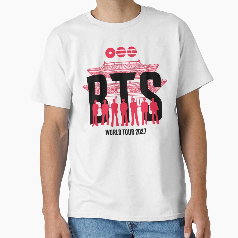 2027 Bts Arirang World Tour 2027 Perfect Tapestry For White T-shirt