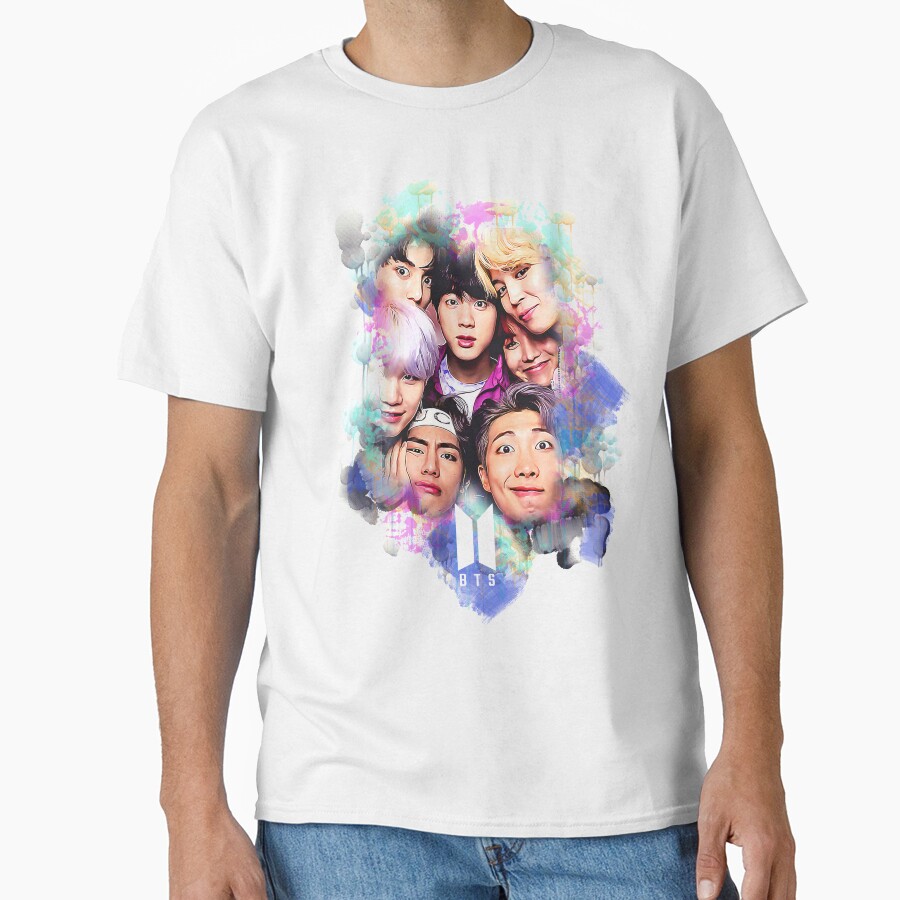 Bts All Together Colorful Art T-shirt - Image 2