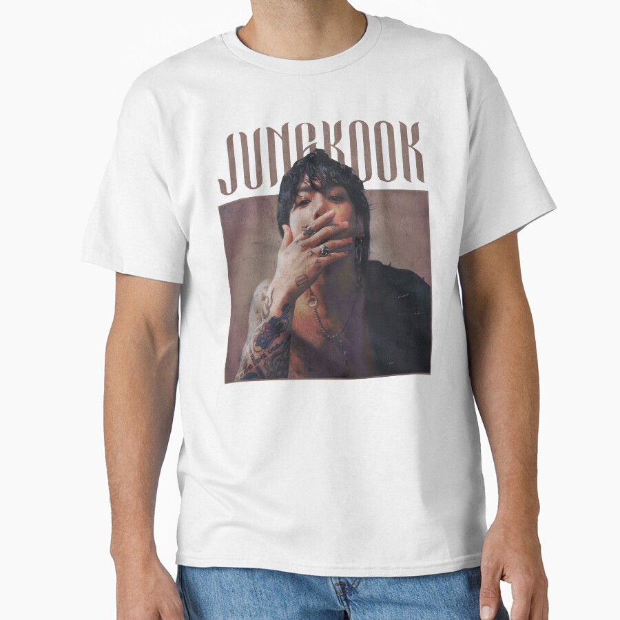 Jungkook Vintage Retro T-shirt - Image 2