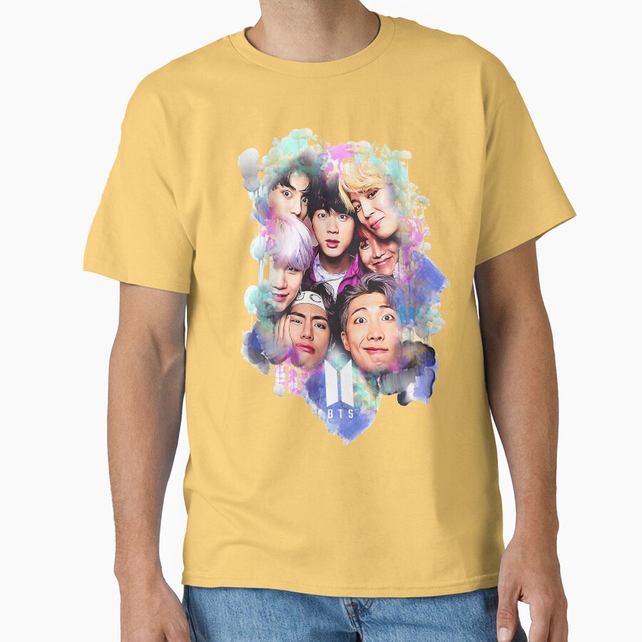 Bts All Together Colorful Art T-shirt - Image 6