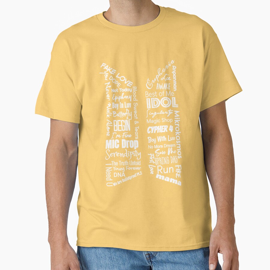 Bts Song Titles Classic Classic T-shirt - Image 6