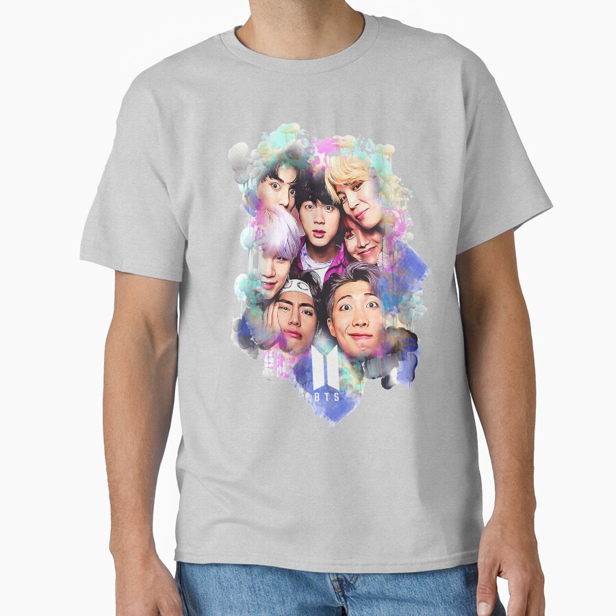 Bts All Together Colorful Art T-shirt - Image 3