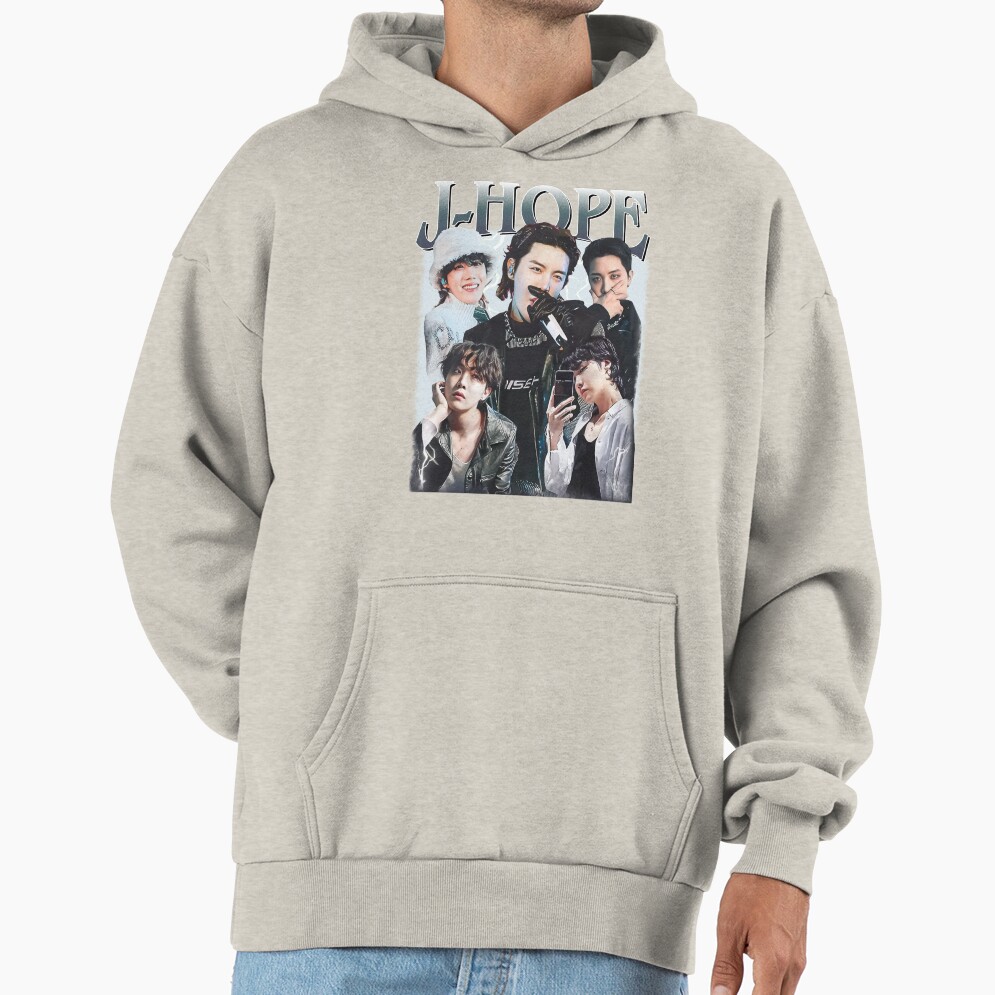 J Hope Korean Pop Vintage Hoodie - Image 3
