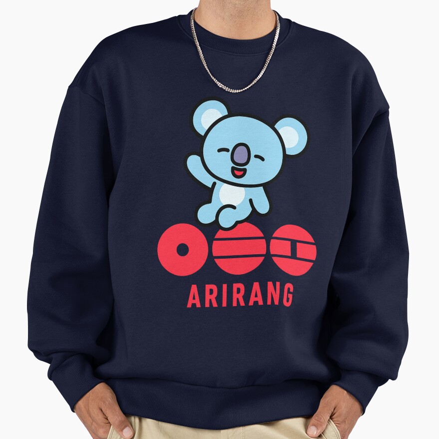 Bt21 Arirang Koya Bts Cute Bt21 Sticker Sweatshirt - Image 5