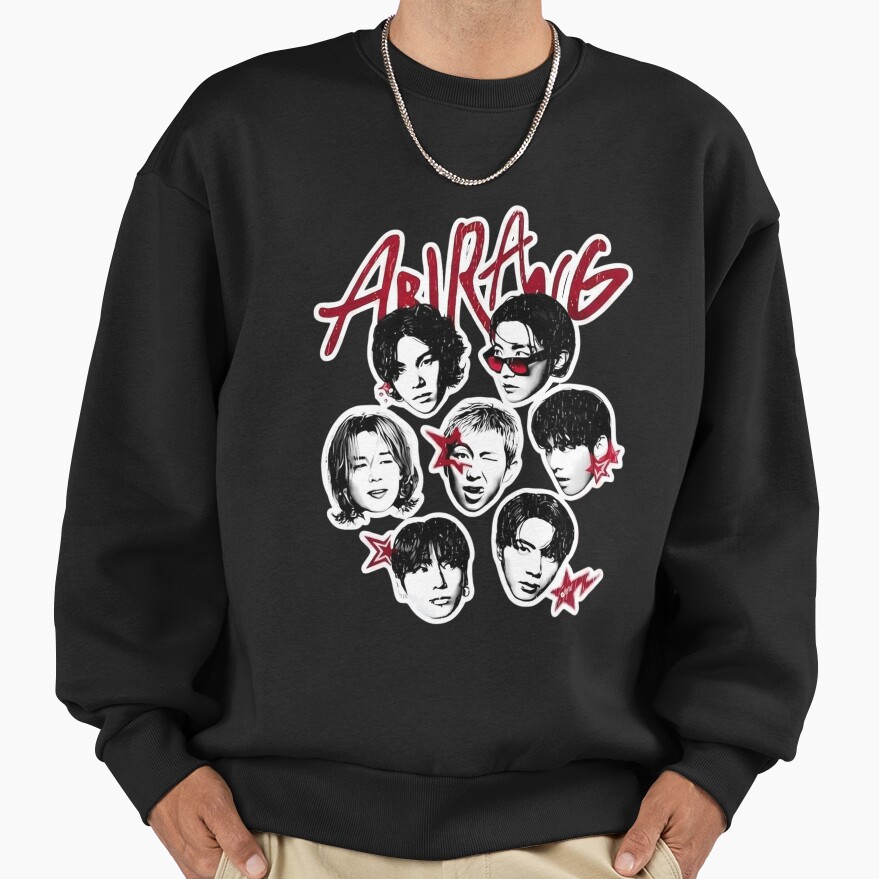Arirang Bts Pop Art Stickers Sweatshirt
