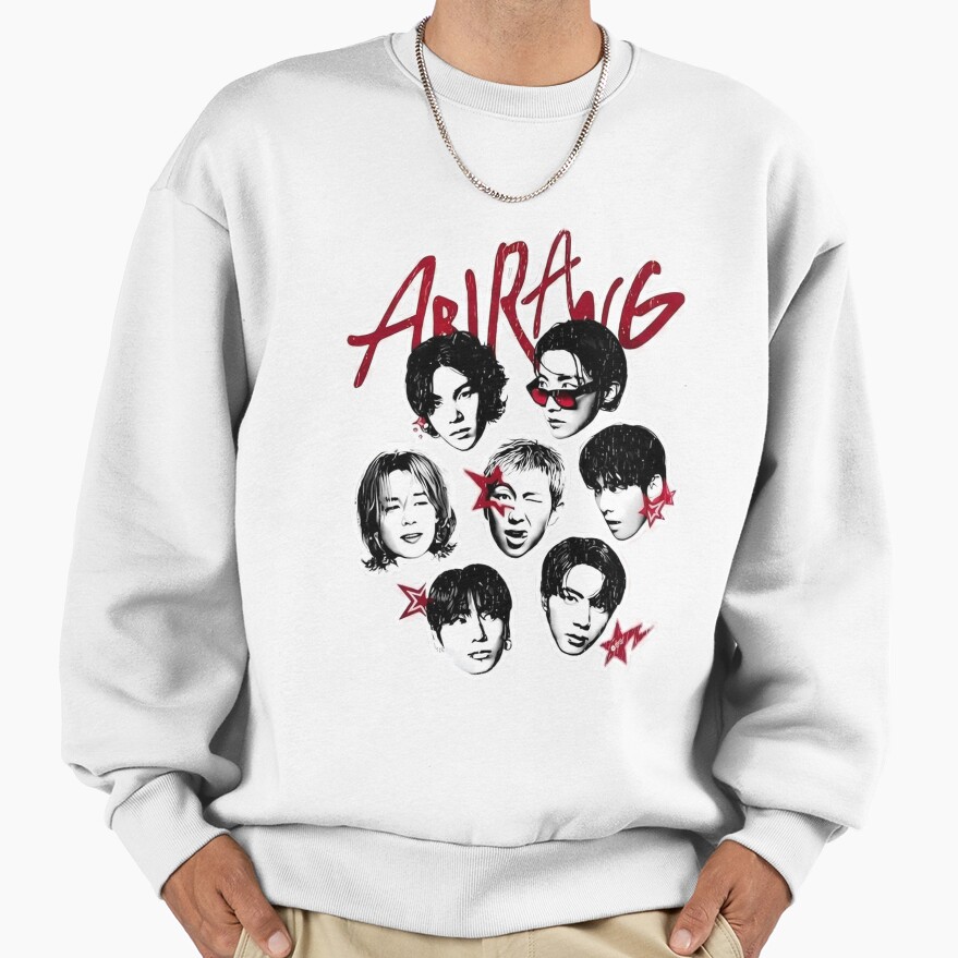 Arirang Bts Pop Art Stickers Sweatshirt - Image 2