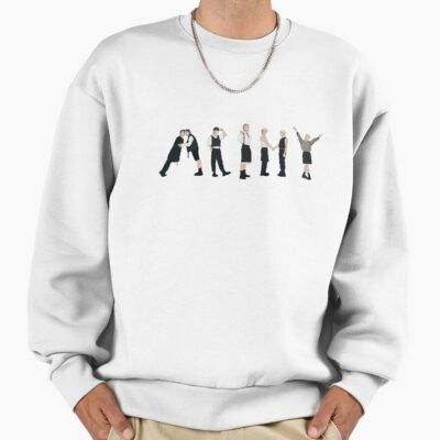 Butter Army Sign Silhouette Butter Illustration Sweatshirt