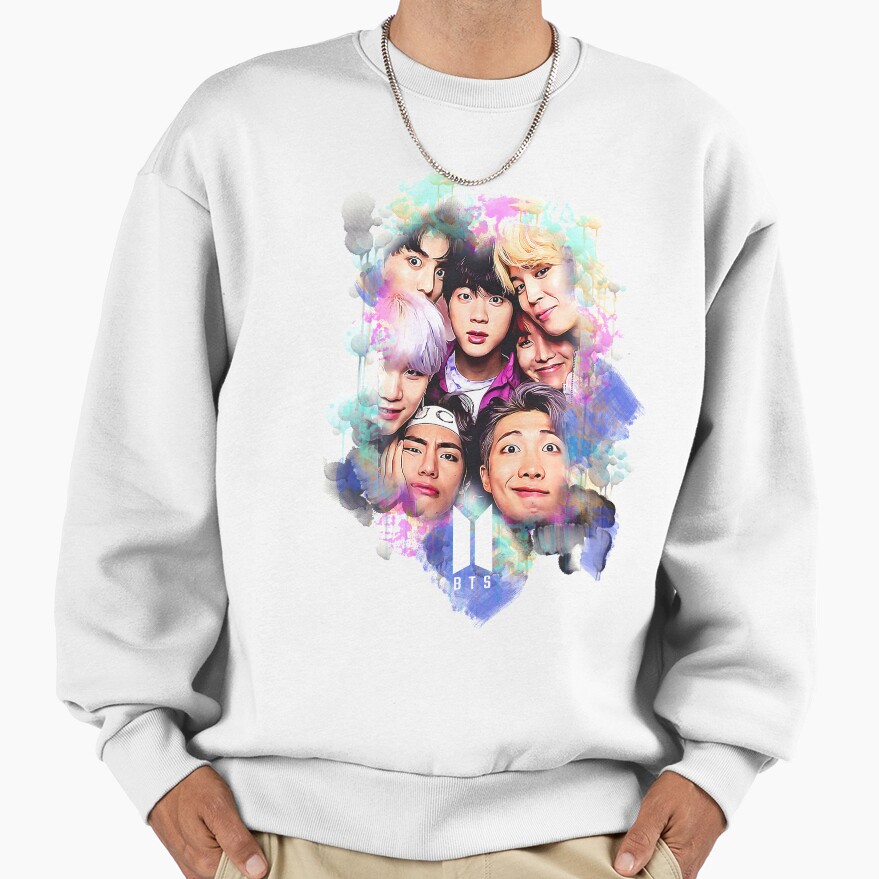 Bts All Together Colorful Art Sweatshirt - Image 2