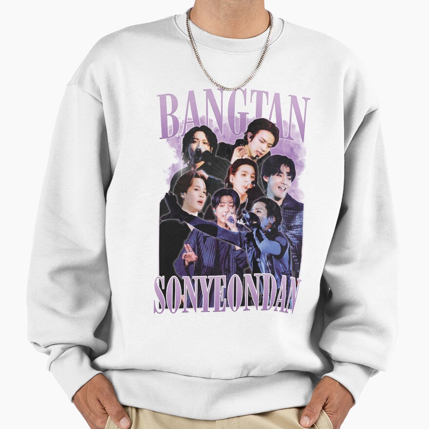 Bangtan Sonyeondan Retro Bts Sweatshirt - Image 2
