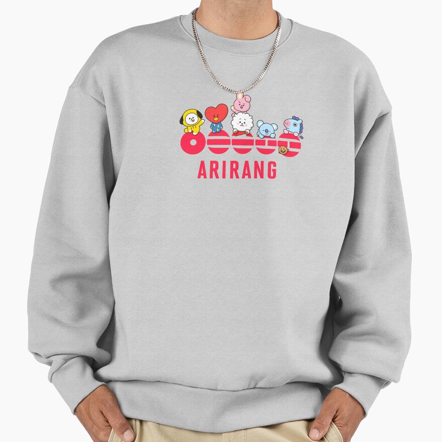 Bt21 Arirang Bts Cute Bt21 Sticker Sweatshirt - Image 4