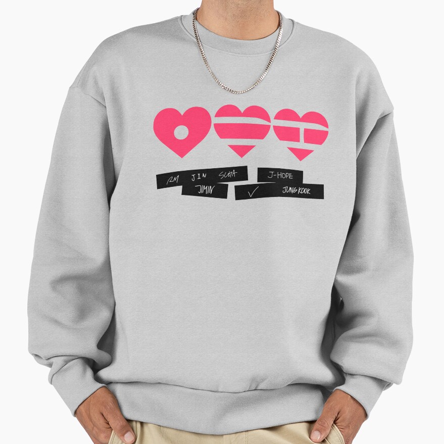 Bts Arirang Heart White Version By Sweatshirt - Image 4