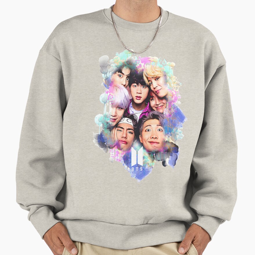 Bts All Together Colorful Art Sweatshirt - Image 3