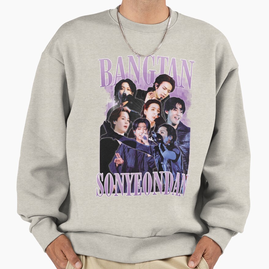 Bangtan Sonyeondan Retro Bts Sweatshirt - Image 3