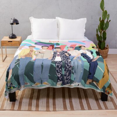 Bts Dynamite Throw Blanket