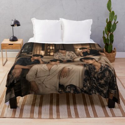 Bts Summer Night Suite Throw Blanket