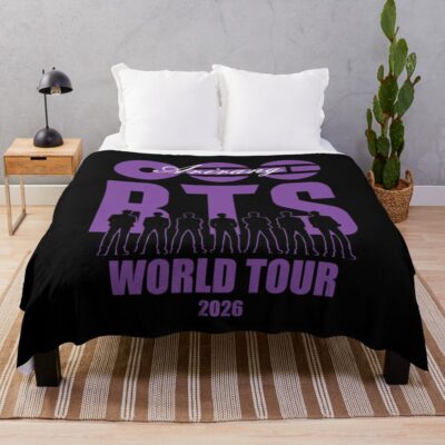 Bts Comeback World Tour 2026 Throw Blanket