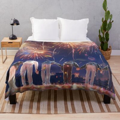 Bts Ot7 Concert Throw Blanket