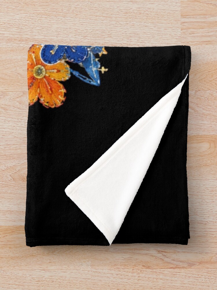 Bts Jungkook Hand Tattoo Art Throw Blanket - Image 2