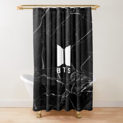 Bts Marble Shower Curtain